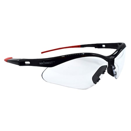 Cordova MACHINIST PRO BLACK FRAME, CLEAR ANTIFOG LENS, DUAL WRAP-AROUND LENS, BAYONET TEMPLES EMP10ST